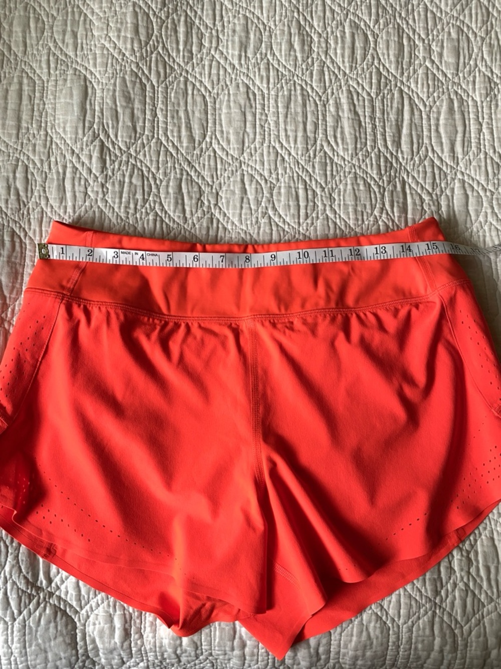 Athleta x Allyson Felix Bright Orange Legend Run With It Shorts Size M - Picture 4 of 14